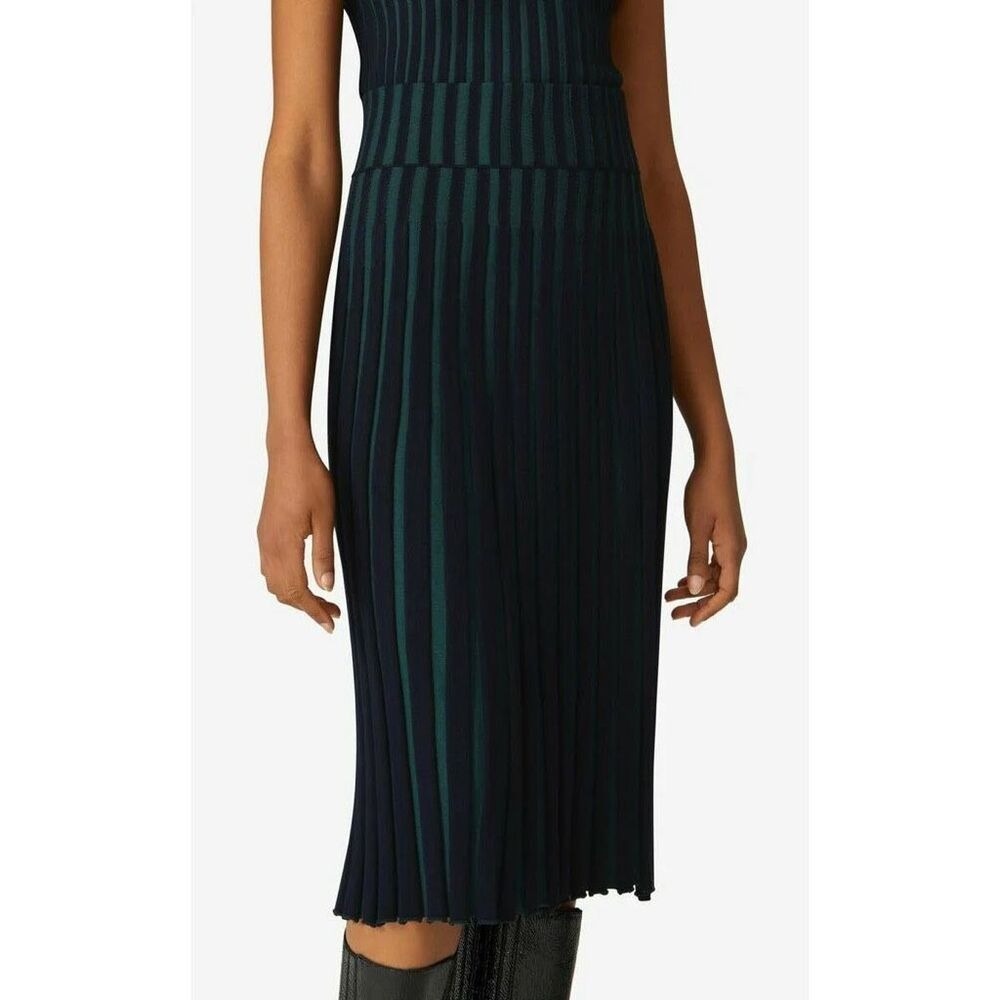 Kenzo Pleated Tank Top‎ and Skirt SET in Green Size XS - Picture 3 of 12